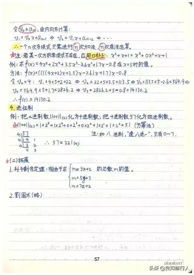 高考数学：高分学霸超全数学知识整理