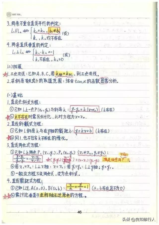 高考数学：高分学霸超全数学知识整理