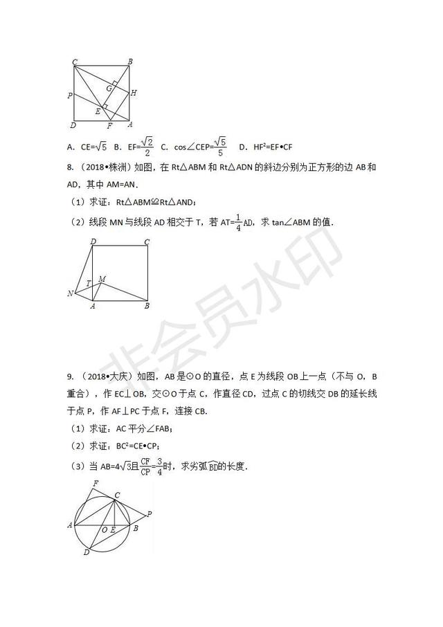 中考高频考点之” 相似模型”探究与提升