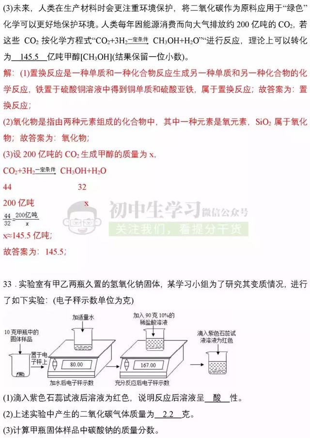 刷完初中化学这40道经典压轴题, 考试能多考15分！