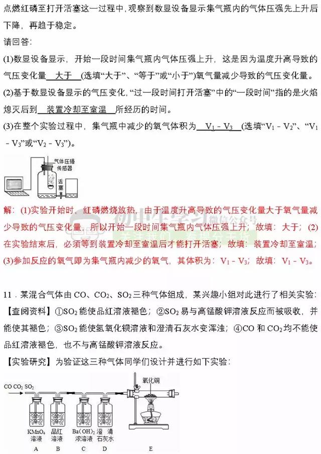 刷完初中化学这40道经典压轴题, 考试能多考15分！