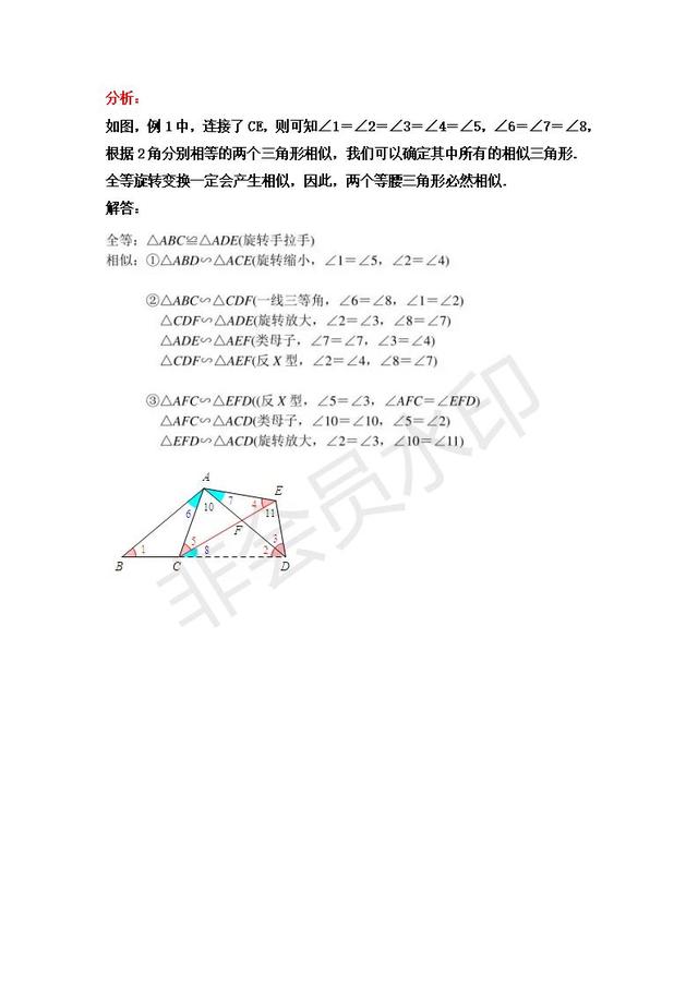 中考高频考点之” 相似模型”探究与提升