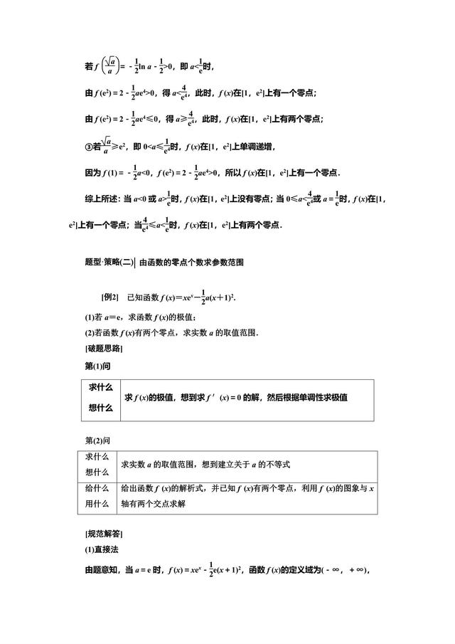 “导数与函数的零点问题”考法剖析，临门一脚的事！