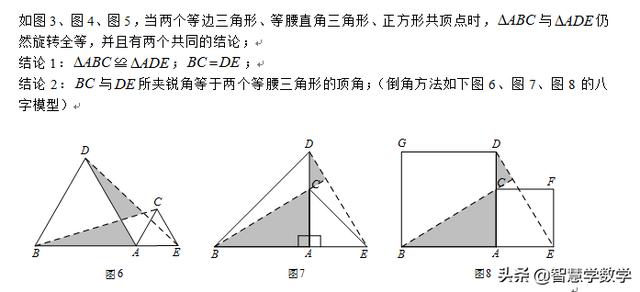 “手拉手”模型、双垂+角平分线模型、半角模型和探究（在后面）