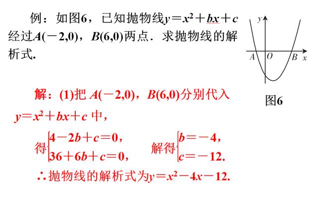 初三数学成绩提高速成法（二）：求二次函数解析式的几种常见方法