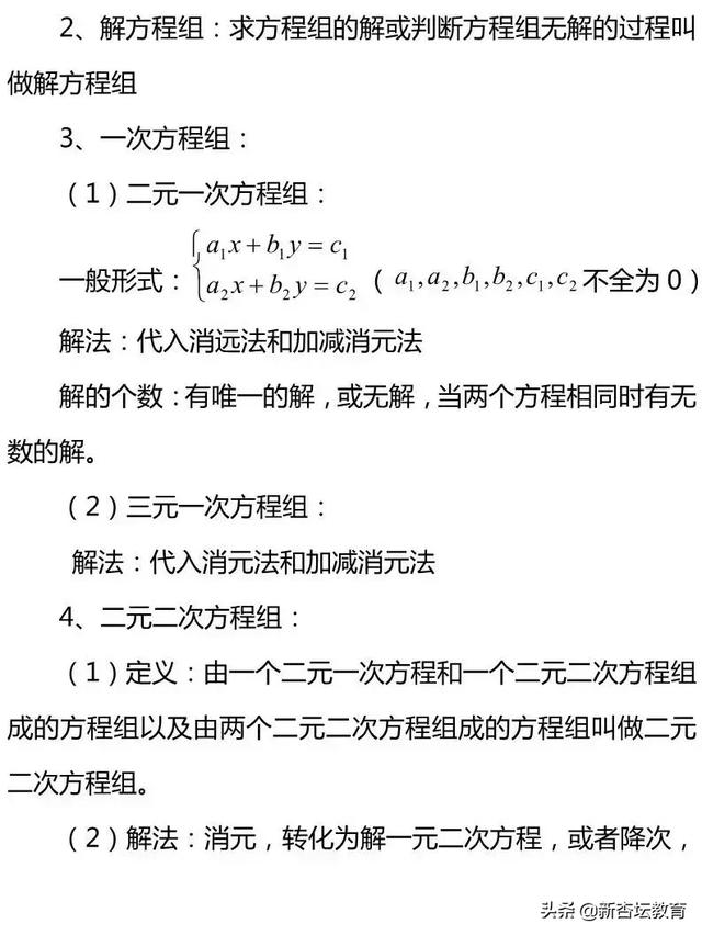 【中考数学第7讲】“代数”常考点总结，助你稳拿高分！