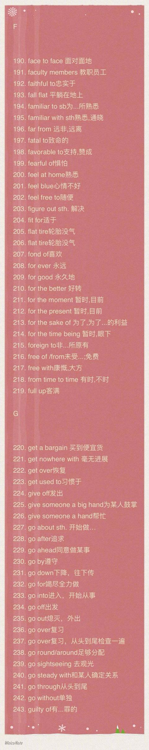 史上最全526个英语短语，背完口语16级，很实用！