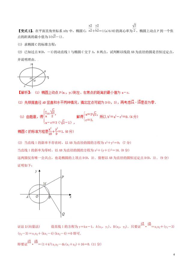 核心考点突破专题，圆锥曲线的综合应用