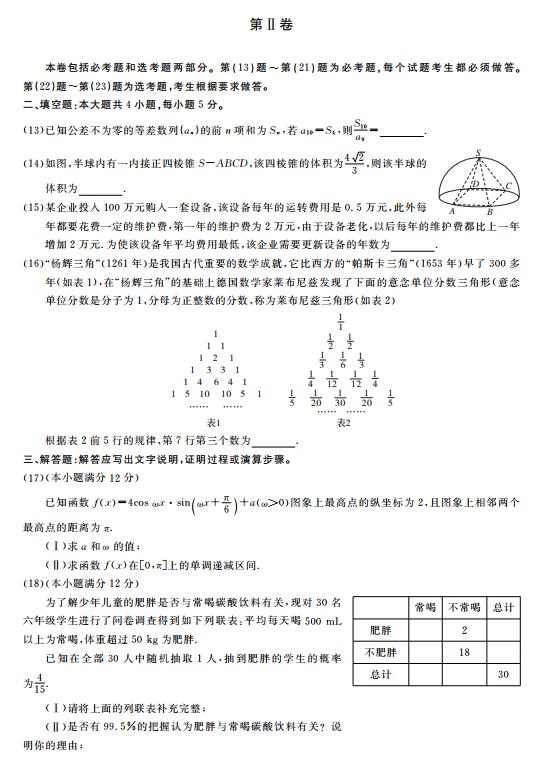 2019届高考押题卷，名校直通车