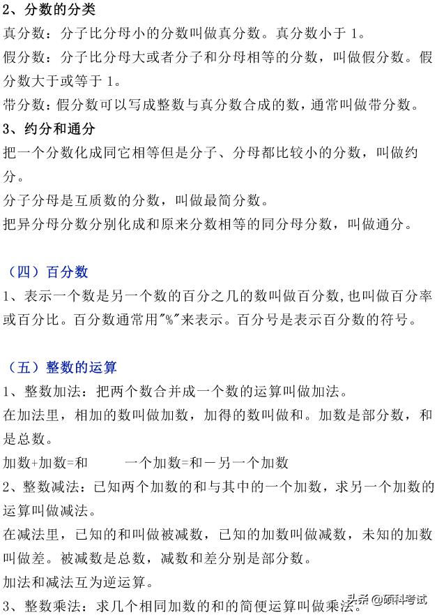 小升初数学考试