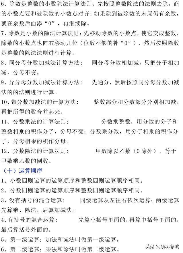 小升初数学考试