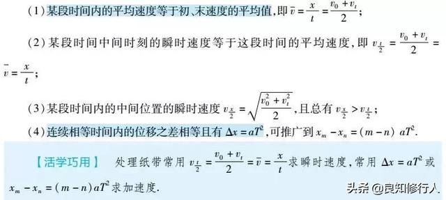 高中物理：十大重要结论&各类题型关键突破口