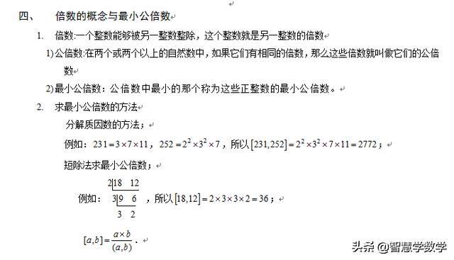 六年级奥数、数论、质数、合数、倍数，知识点很全面