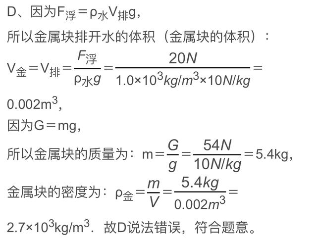 掌握“422”模型，浮力问题你能解决一大半了！