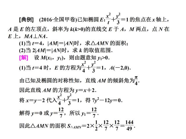 解析几何化运算的5个技法