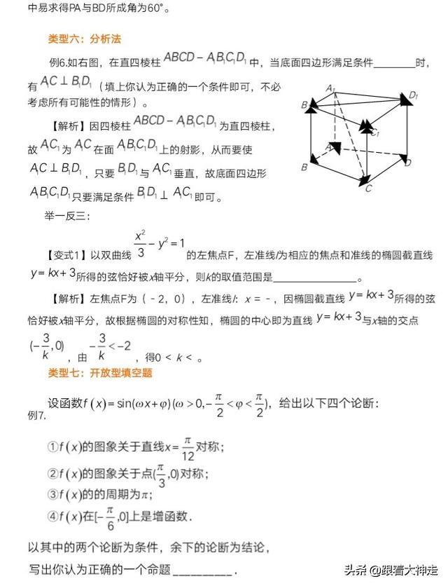 高考冲刺——如何解填空题