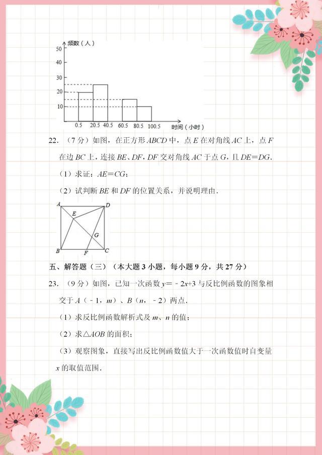 2019年广东中考数学模拟卷，附答案讲解，0基础也能听懂！可打印