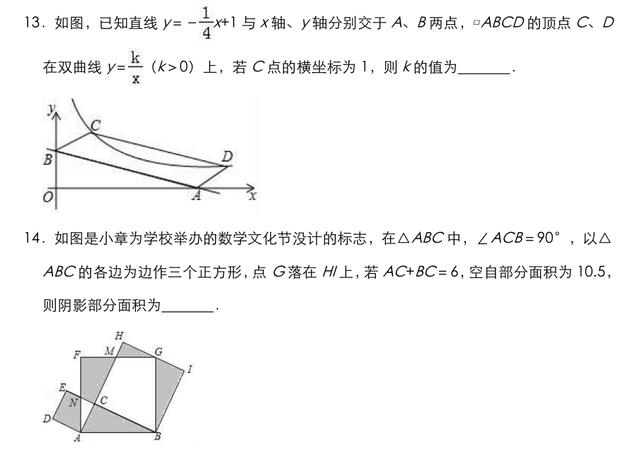 安徽省合肥市2019年六大名校中考冲卷数学试卷（二）（含解析）