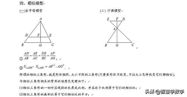 几何之五大模型，包括鸟头定理等，很实用