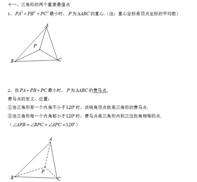 你不知道的初中数学代数、几何结论