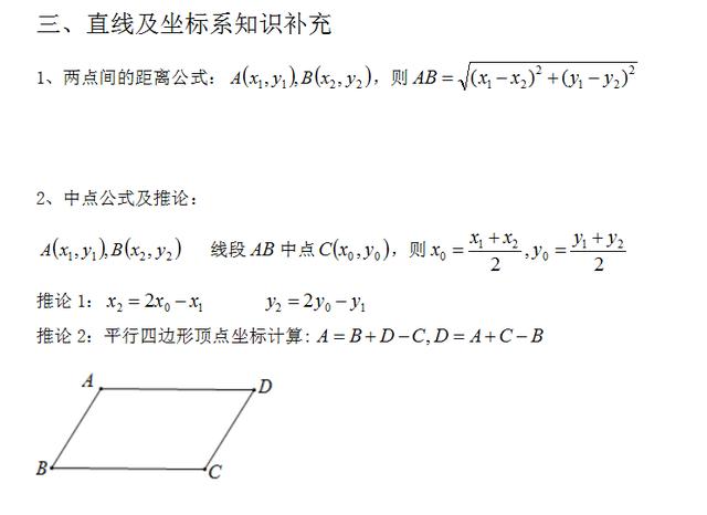 你不知道的初中数学代数、几何结论