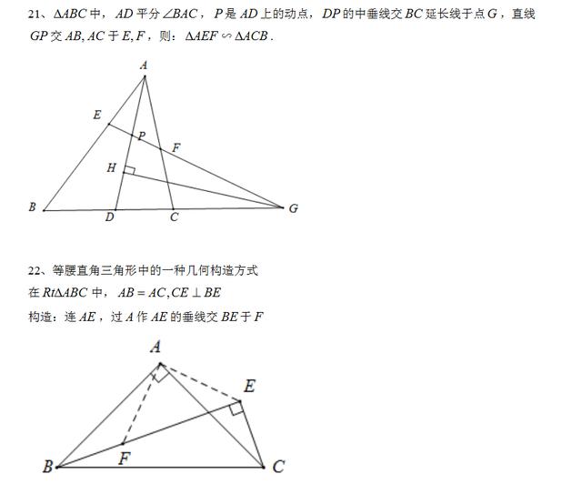 你不知道的初中数学代数、几何结论