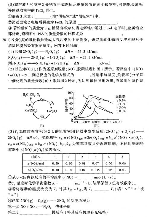 2019年豫科名校大联考B卷高三理科综合答案