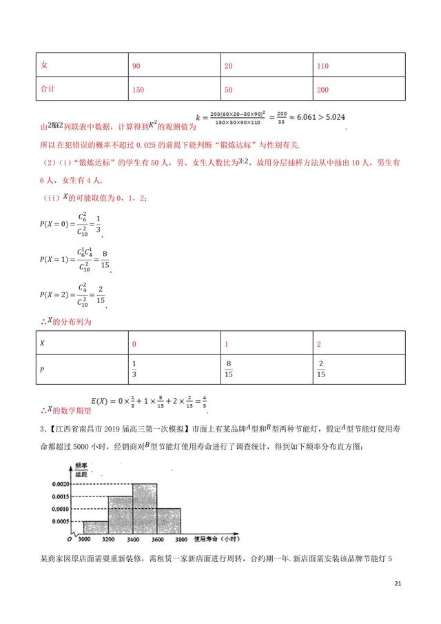 高中数学难点瓶颈突破之实际应用中的统计解答题