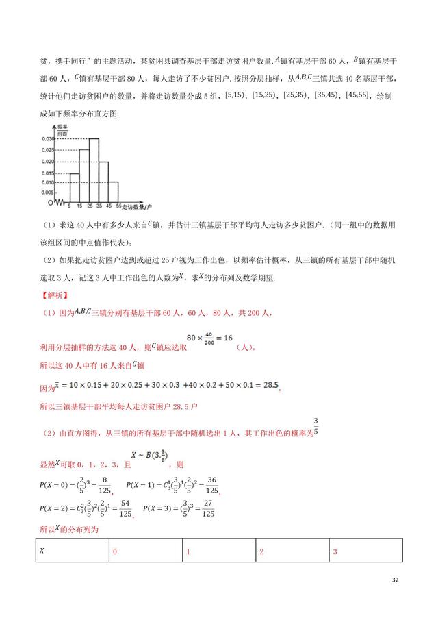 高中数学难点瓶颈突破之实际应用中的统计解答题