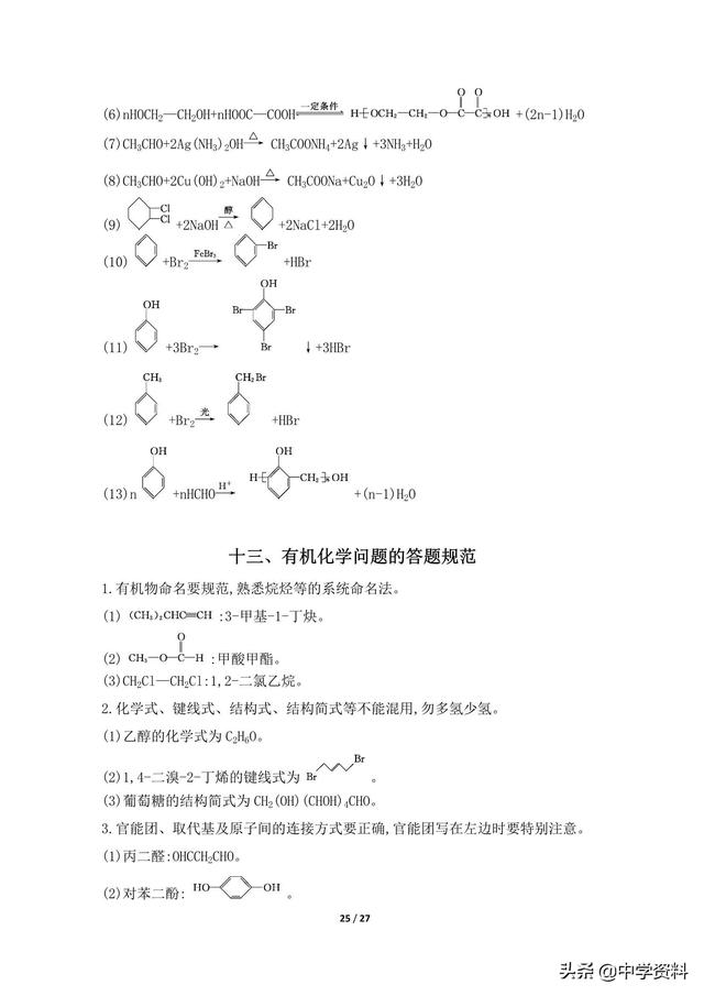 高中化学核心考点 、整合归纳，都在这了！