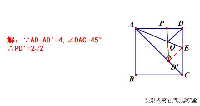 正方形中双动点求线段和的最小值，总结两种方法