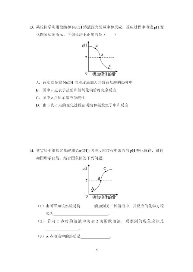 中考化学专题训练——溶液的酸碱性和酸碱度专项突破