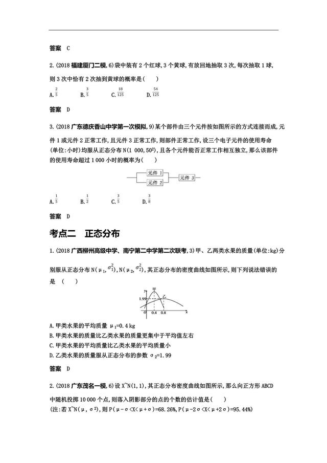 核心专题——二项分布与正态分布