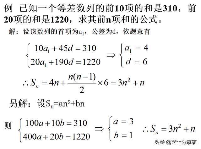 等差数列的知识点及题型总结