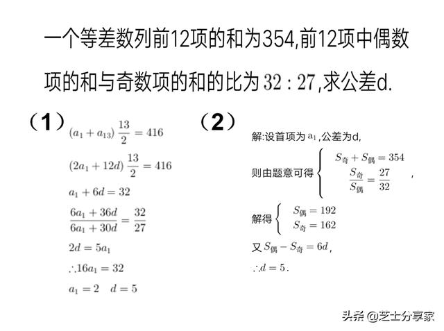 等差数列的知识点及题型总结