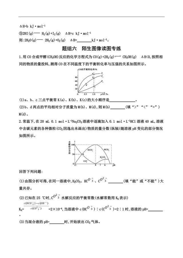 高考化学填空题逐空特训，不可错过的试金石