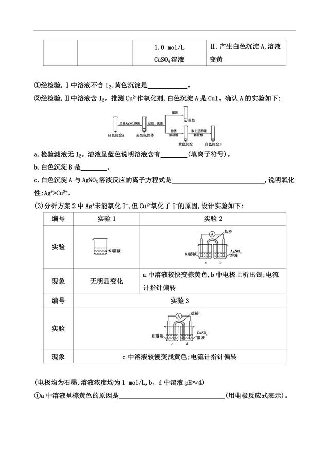 高考化学第26题 综合实验探究 实践出真知