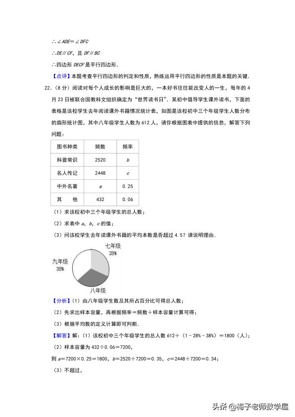 江苏省南通市海门市 2019 届九年级下学期期中一模考试（含答案）