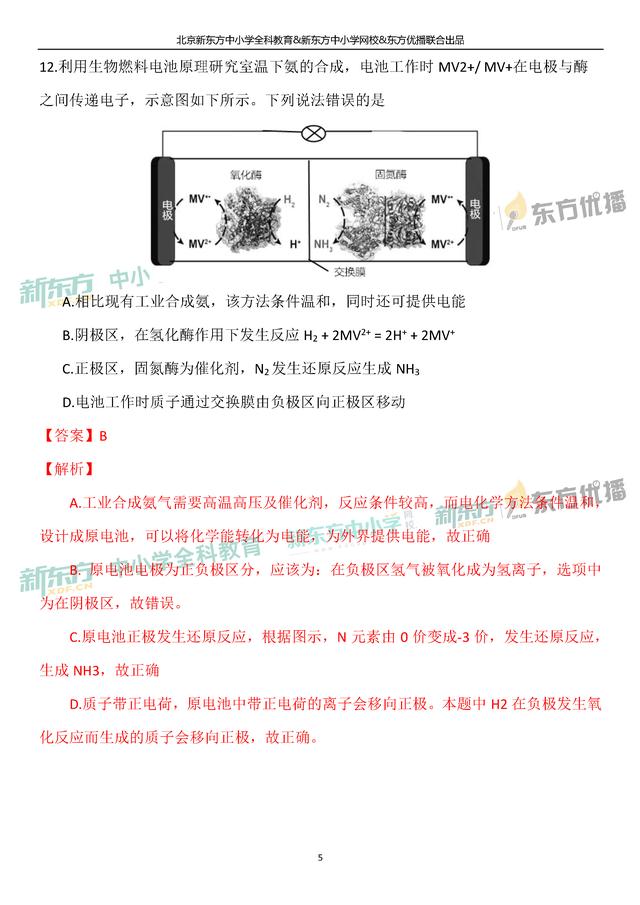 「2019高考」全国乙卷化学—逐题解析