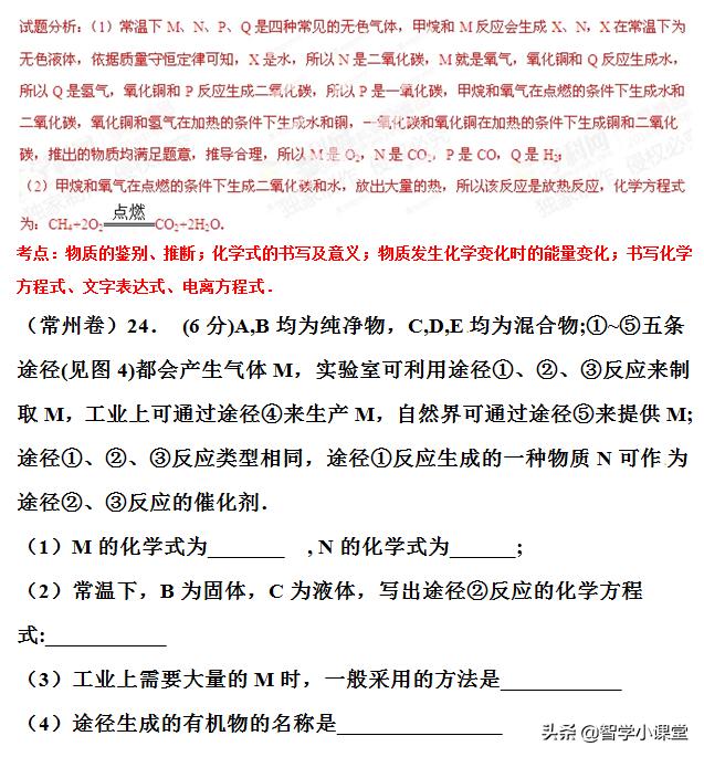 中考必过——18道中考化学推断题含详细解析