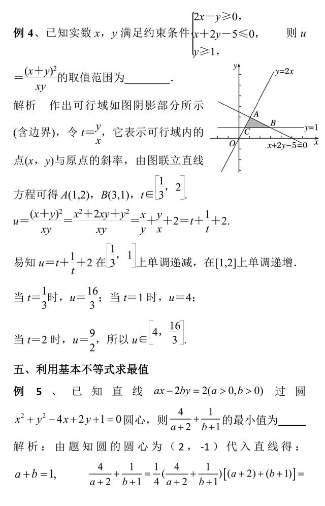 高中数学最难的求最值问题都在这儿了