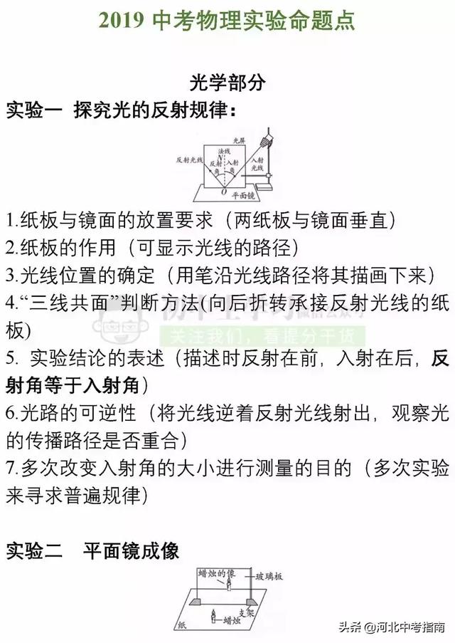 「押题」物理试卷揭秘：2019年中考实验题会从这几个方面命题