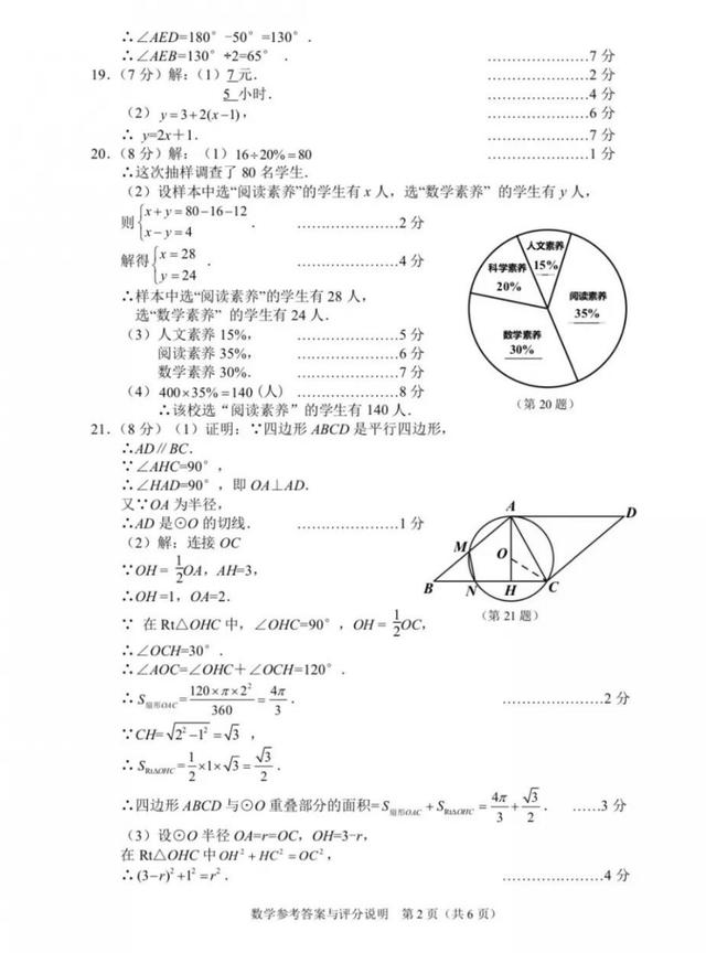 2019宜昌中考数学解析新鲜出炉