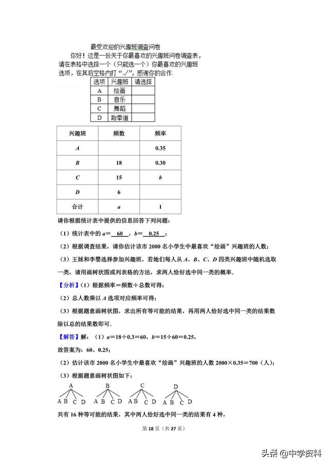 2019年四川省攀枝花市中考数学试卷，它不爱我啊