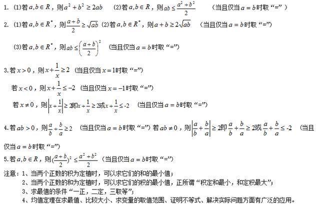 高中数学不等式的知识点和解题方法！超详细！愣着干嘛快收藏啊