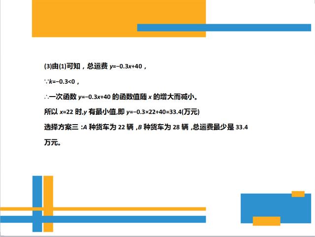 八年级下册方程不等式组函数综合应用题，教你拿到全分