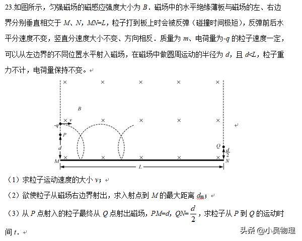 2019年江苏高考物理试题（解析版），最后一题光看图就感觉难