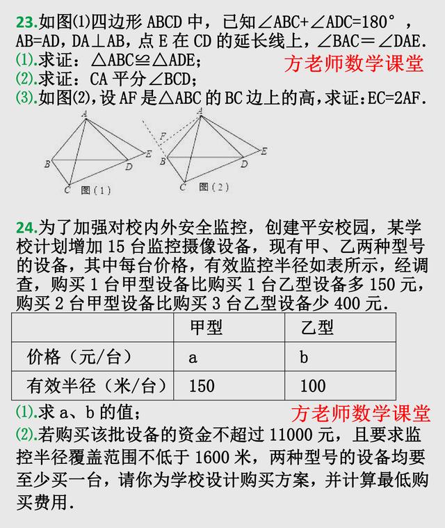 七年级数学下册，期末试卷，满分120分，你能拿多少？（人教版）