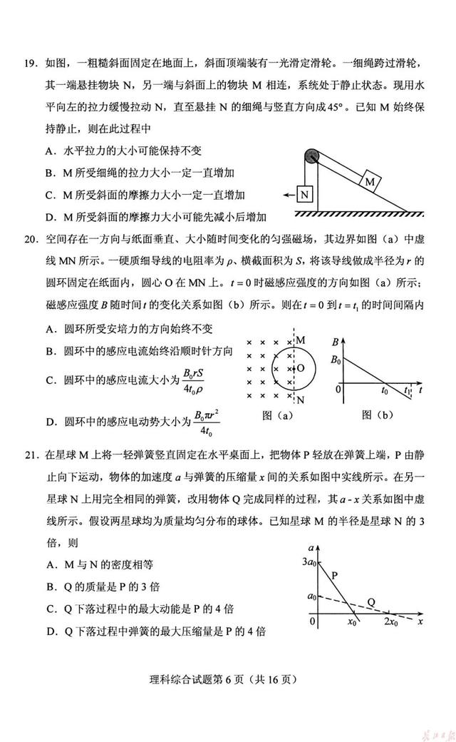 官宣！2019高考各科试卷+答案出炉（高清版），看看你能考多少分