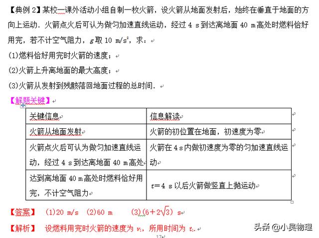 高考一轮复习之直线运动基础知识+查漏补缺